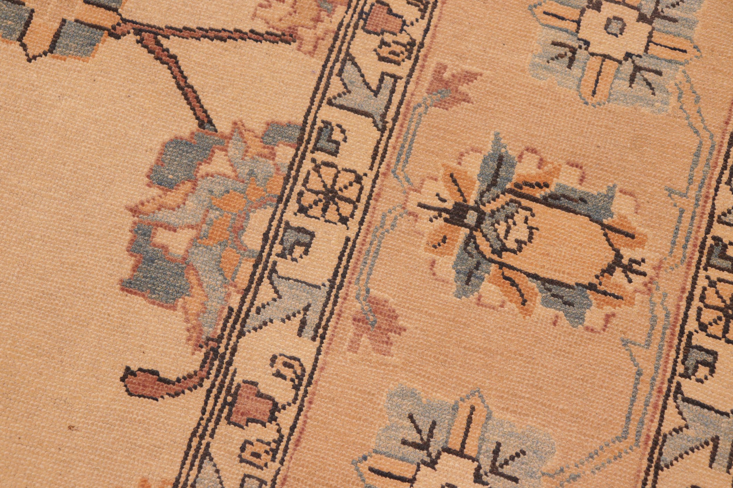 handmade Transitional Antique Beige Lt. Brown Hand Knotted RECTANGLE 100% WOOL area rug 8' x 10'