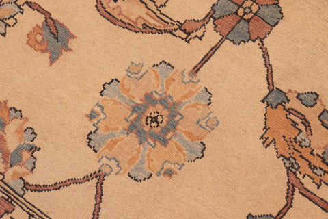handmade Transitional Antique Beige Lt. Brown Hand Knotted RECTANGLE 100% WOOL area rug 8' x 10'