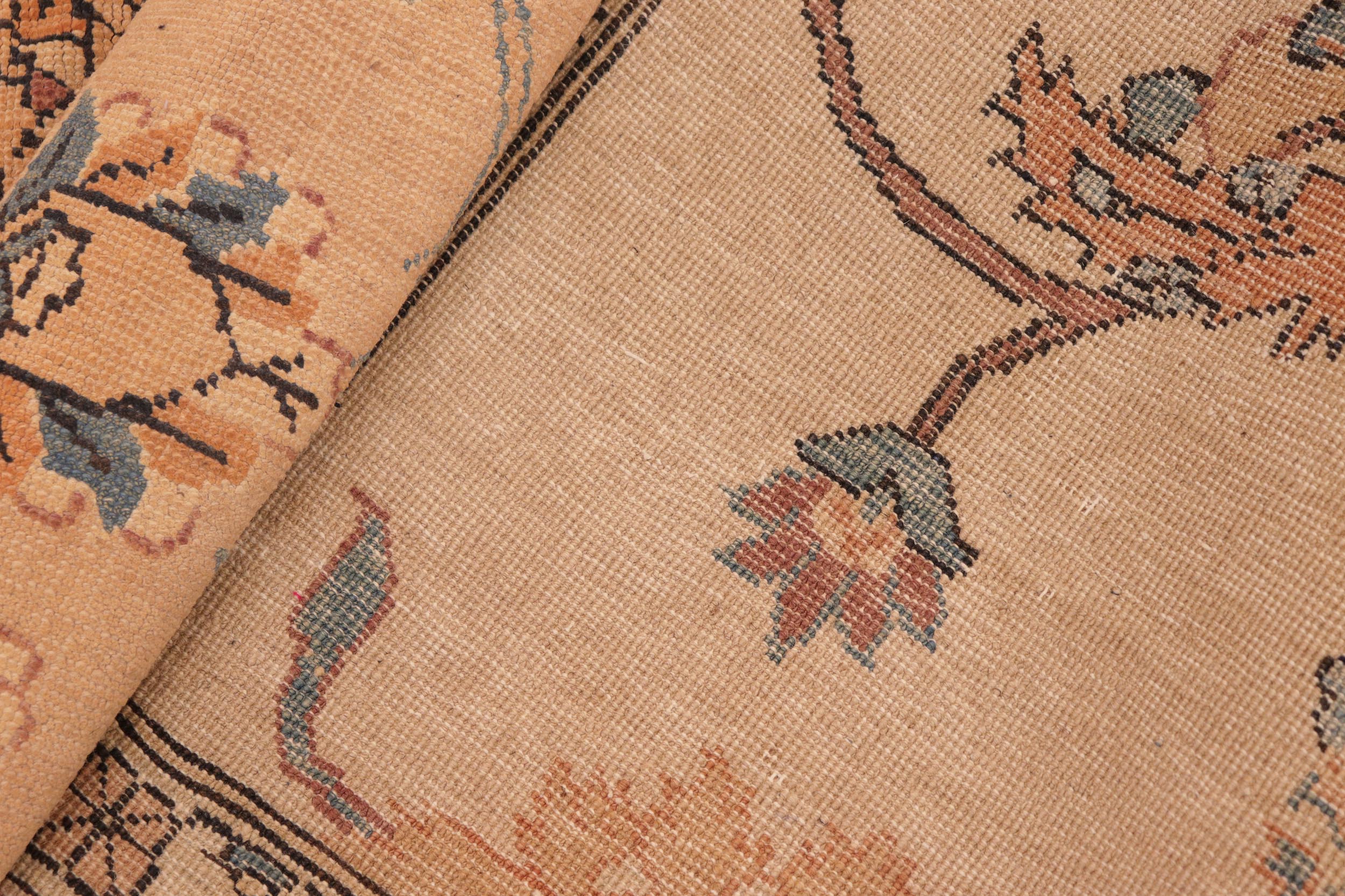 handmade Transitional Antique Beige Lt. Brown Hand Knotted RECTANGLE 100% WOOL area rug 8' x 10'