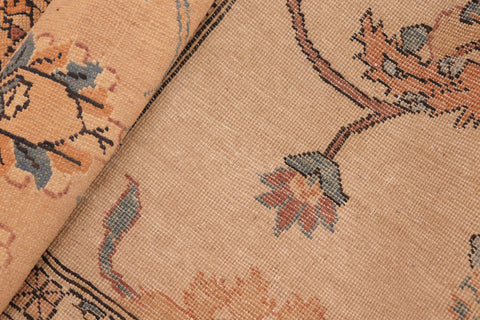 handmade Transitional Antique Beige Lt. Brown Hand Knotted RECTANGLE 100% WOOL area rug 8' x 10'