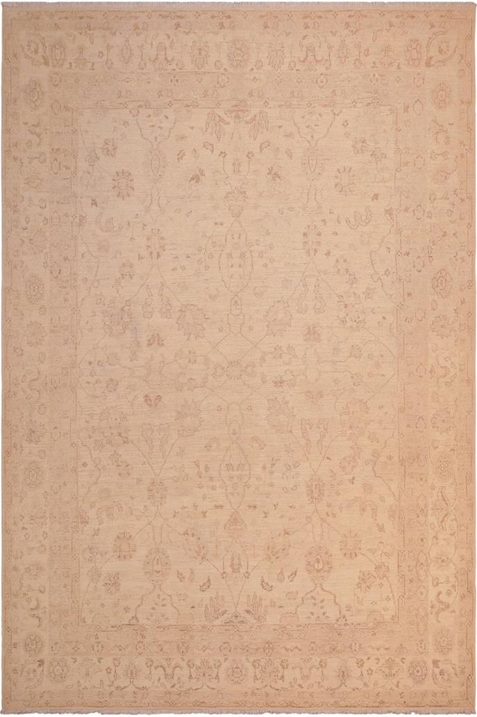 handmade Traditional Kafkaz Beige Lt. Brown Hand Knotted RECTANGLE 100% WOOL area rug 8 x 10