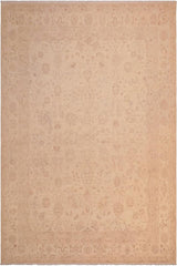 handmade Traditional Kafkaz Beige Lt. Brown Hand Knotted RECTANGLE 100% WOOL area rug 8 x 10