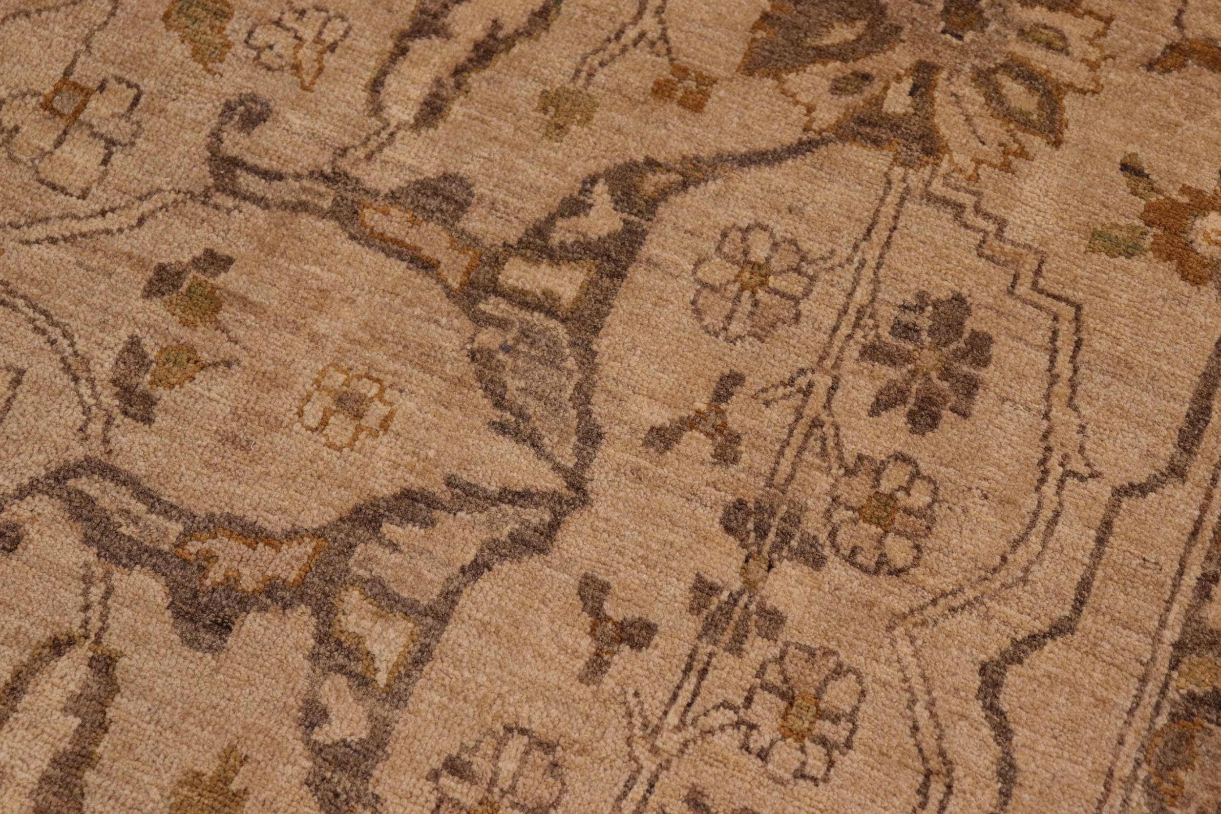 handmade Traditional Kafkaz Taupe Tan Hand Knotted RECTANGLE 100% WOOL area rug 8x10