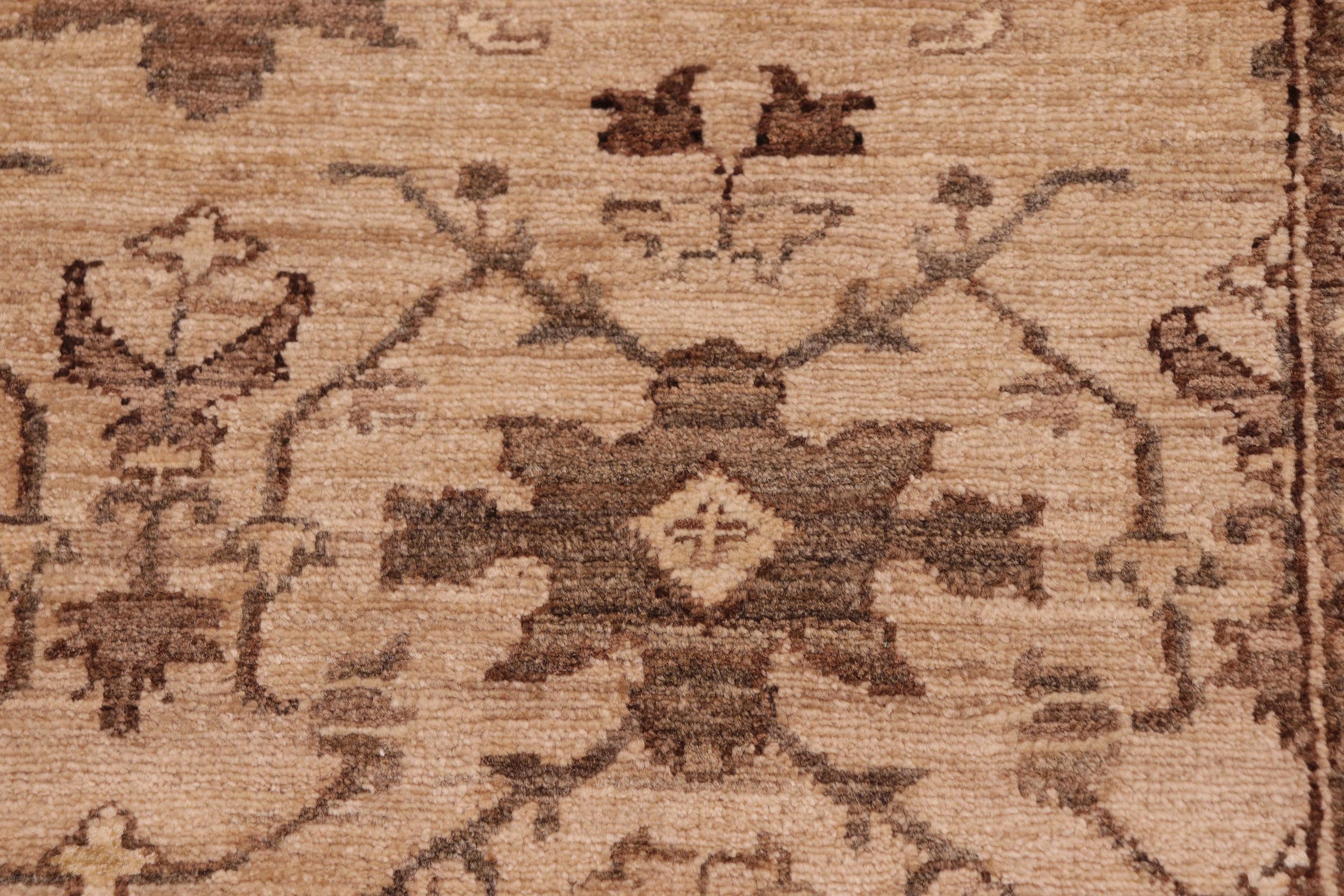 handmade Transitional Kafkaz Tan Tan Hand Knotted RECTANGLE 100% WOOL area rug 8' x 10'