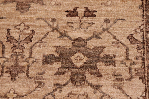 handmade Transitional Kafkaz Tan Tan Hand Knotted RECTANGLE 100% WOOL area rug 8' x 10'