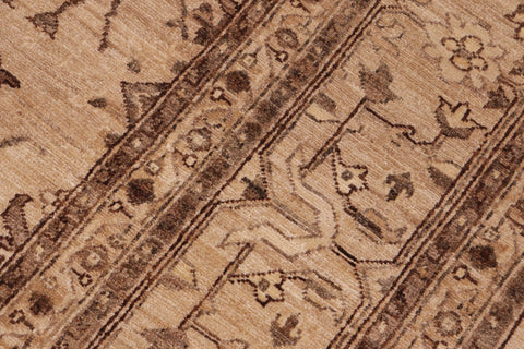 handmade Transitional Kafkaz Tan Tan Hand Knotted RECTANGLE 100% WOOL area rug 8' x 10'