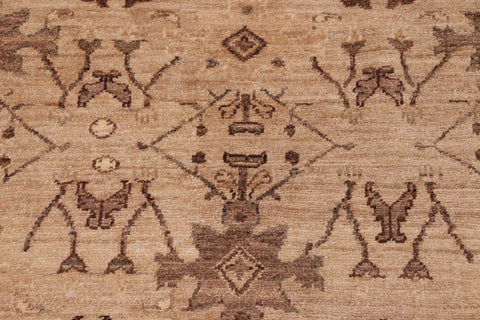 handmade Transitional Kafkaz Tan Tan Hand Knotted RECTANGLE 100% WOOL area rug 8' x 10'