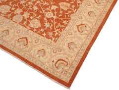 handmade Traditional Kafkaz Rust Beige Hand Knotted RECTANGLE 100% WOOL area rug 8 x 10