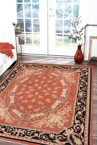 handmade Traditional Kafkaz Rust Black Hand Knotted RECTANGLE 100% WOOL area rug 10x13