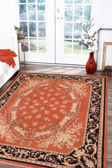 handmade Traditional Kafkaz Rust Black Hand Knotted RECTANGLE 100% WOOL area rug 10 x 13