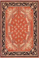 handmade Traditional Kafkaz Rust Black Hand Knotted RECTANGLE 100% WOOL area rug 10 x 13