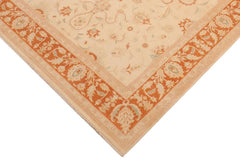 handmade Traditional Kafkaz Beige Orange Hand Knotted RECTANGLE 100% WOOL area rug 8 x 10