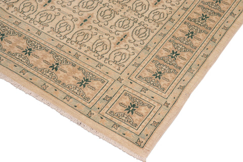 handmade Transitional Kafkaz Beige Lt. Brown Hand Knotted RECTANGLE 100% WOOL area rug 8' x 10'