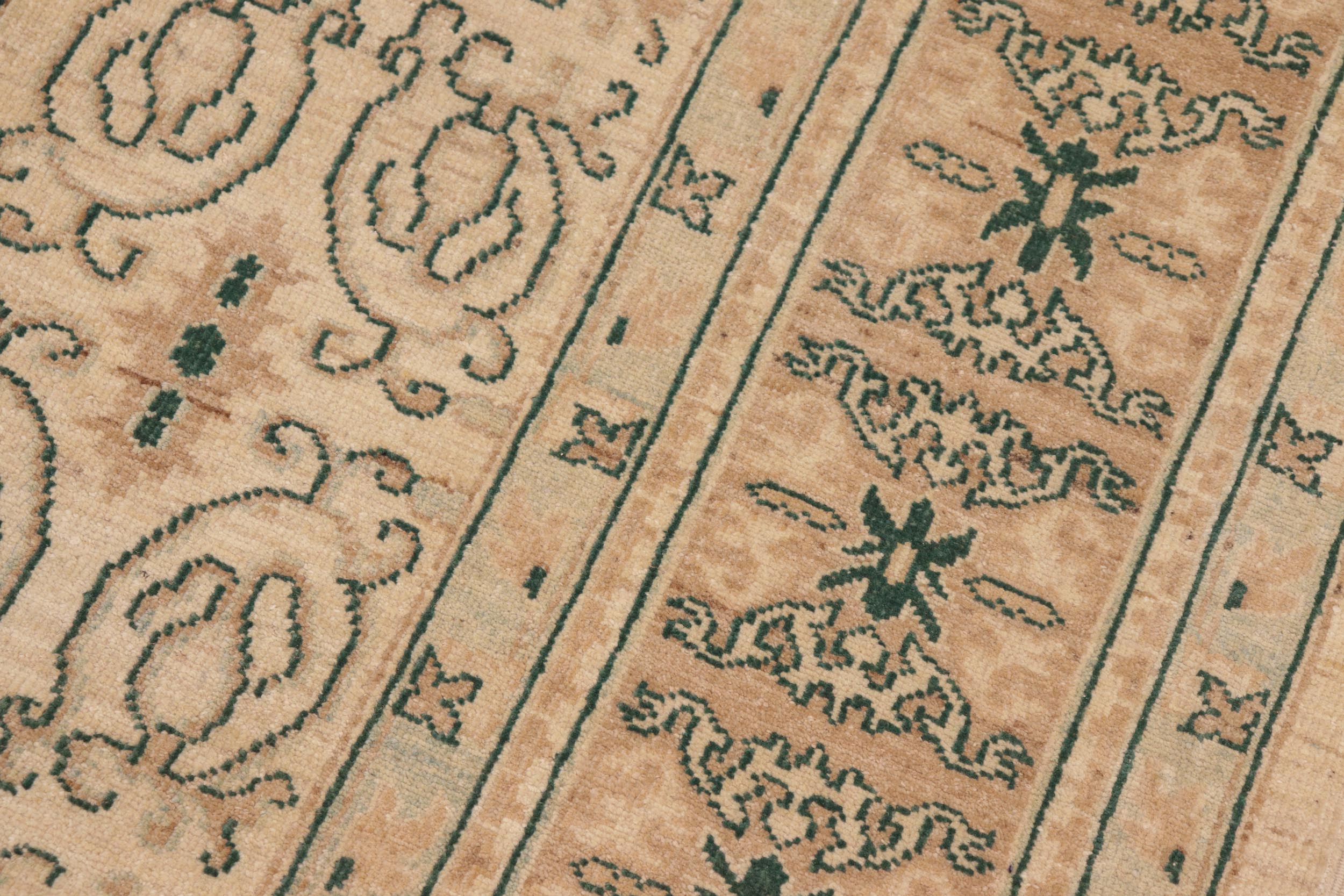 handmade Transitional Kafkaz Beige Lt. Brown Hand Knotted RECTANGLE 100% WOOL area rug 8' x 10'