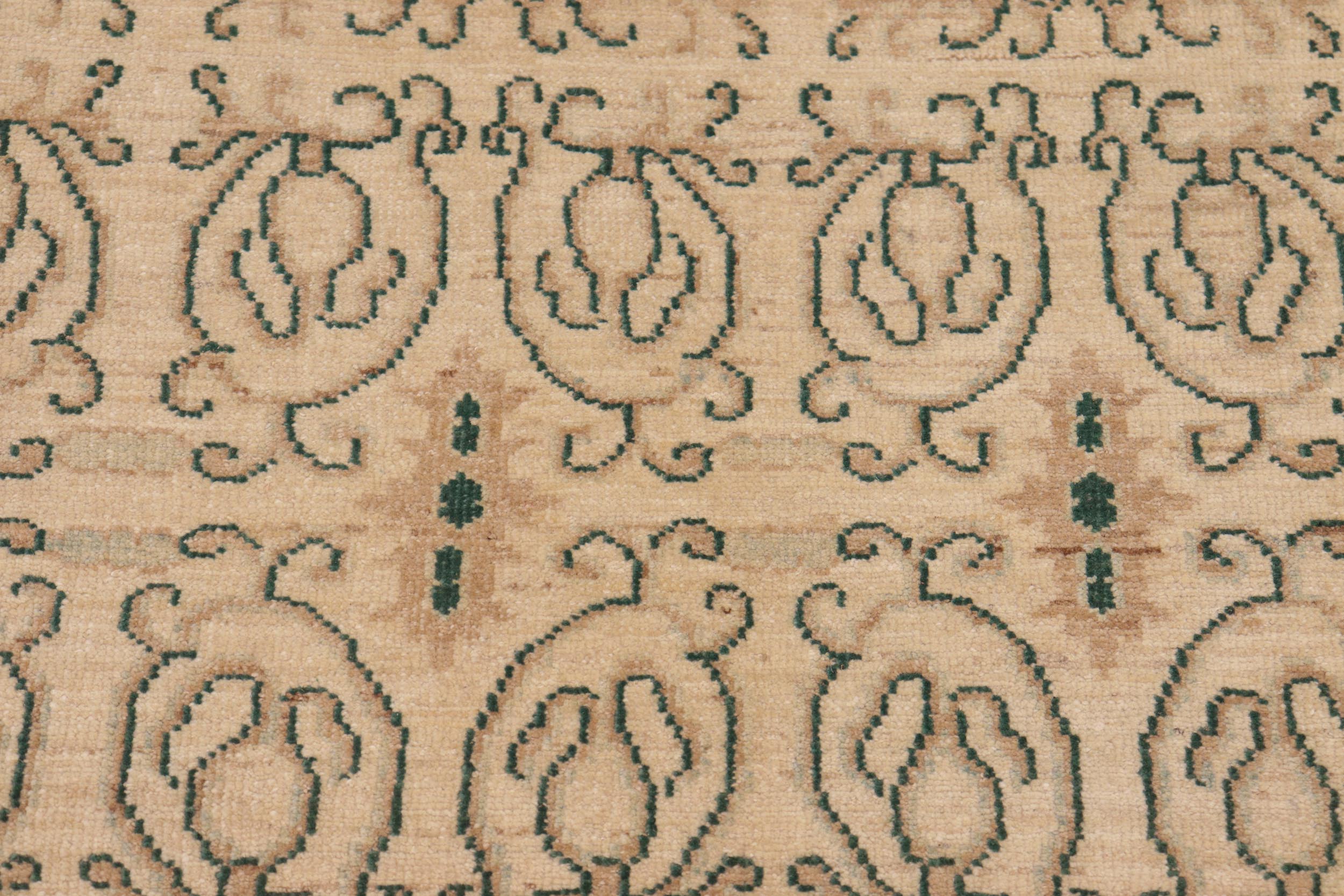 handmade Transitional Kafkaz Beige Lt. Brown Hand Knotted RECTANGLE 100% WOOL area rug 8' x 10'
