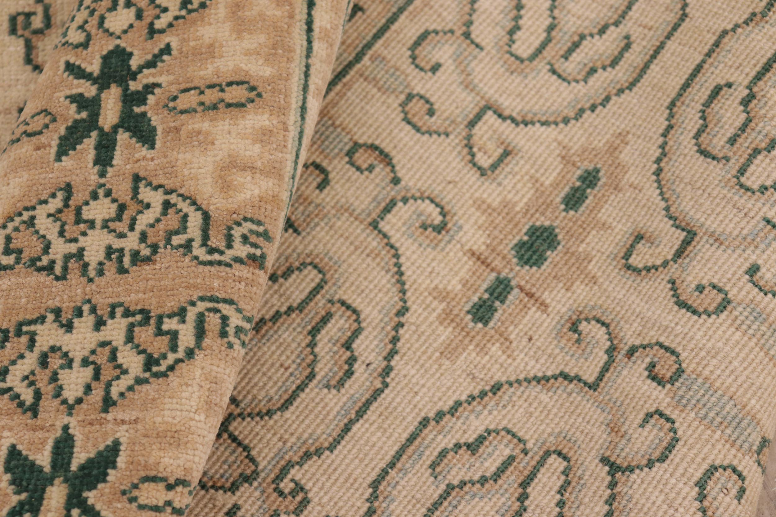handmade Transitional Kafkaz Beige Lt. Brown Hand Knotted RECTANGLE 100% WOOL area rug 8' x 10'