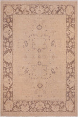 handmade Traditional Kafkaz Tan Brown Hand Knotted RECTANGLE 100% WOOL area rug 8 x 10