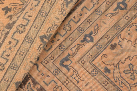 handmade Transitional Kafkaz Beige Charcoal Hand Knotted RECTANGLE 100% WOOL area rug 8x10