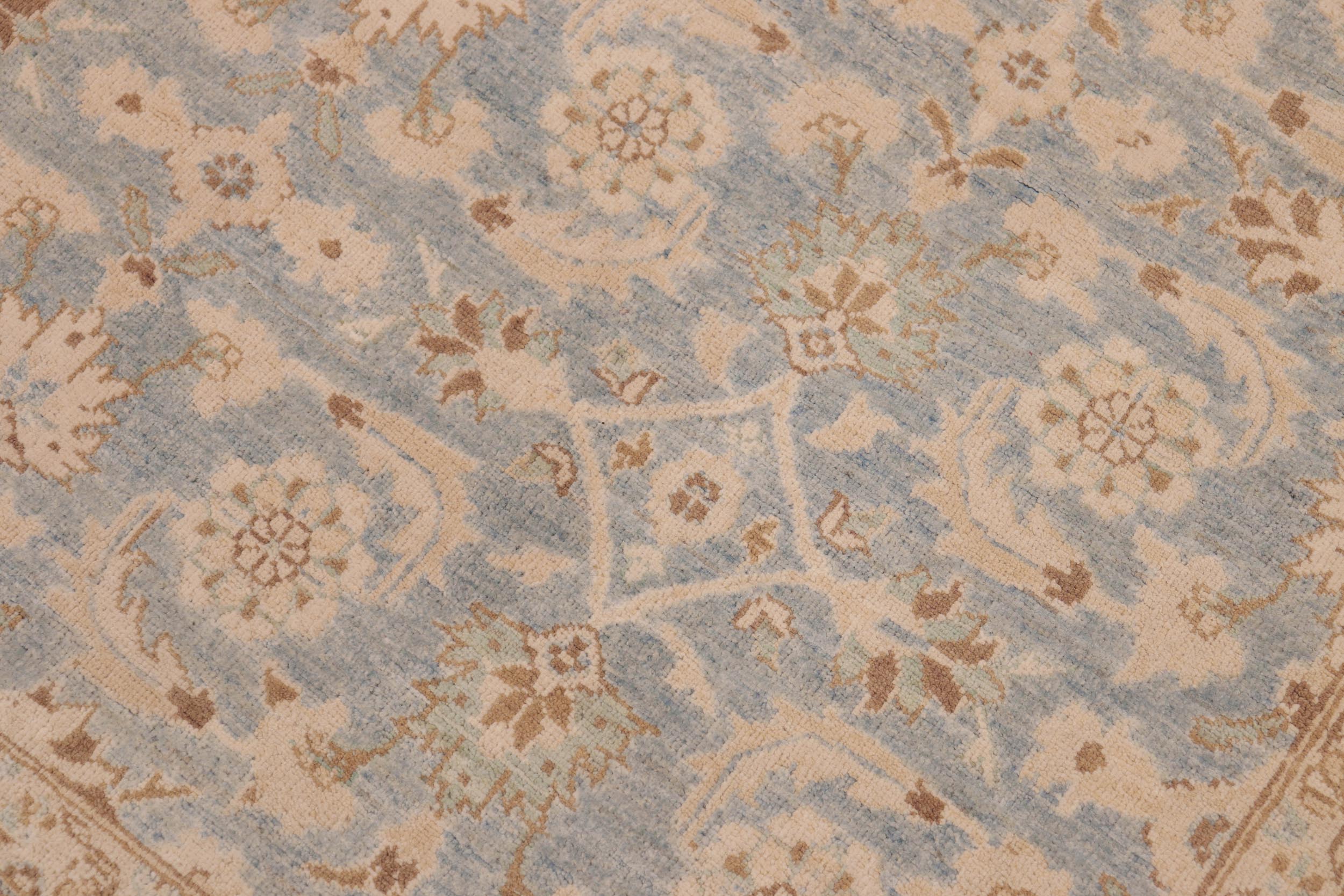 handmade Transitional Kafkaz Beige Tan Hand Knotted RECTANGLE 100% WOOL area rug 8' x 10'