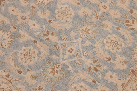 handmade Transitional Kafkaz Beige Tan Hand Knotted RECTANGLE 100% WOOL area rug 8' x 10'