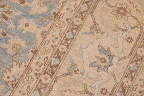 handmade Transitional Kafkaz Beige Tan Hand Knotted RECTANGLE 100% WOOL area rug 8' x 10'
