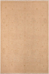 handmade Traditional Kafkaz Beige Tan Hand Knotted RECTANGLE 100% WOOL area rug 8 x 10