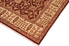 handmade Traditional Kafkaz Brown Beige Hand Knotted RECTANGLE 100% WOOL area rug 8 x 11