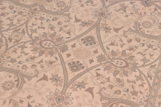 handmade Traditional Kafkaz Beige Green Hand Knotted RECTANGLE 100% WOOL area rug 8x10