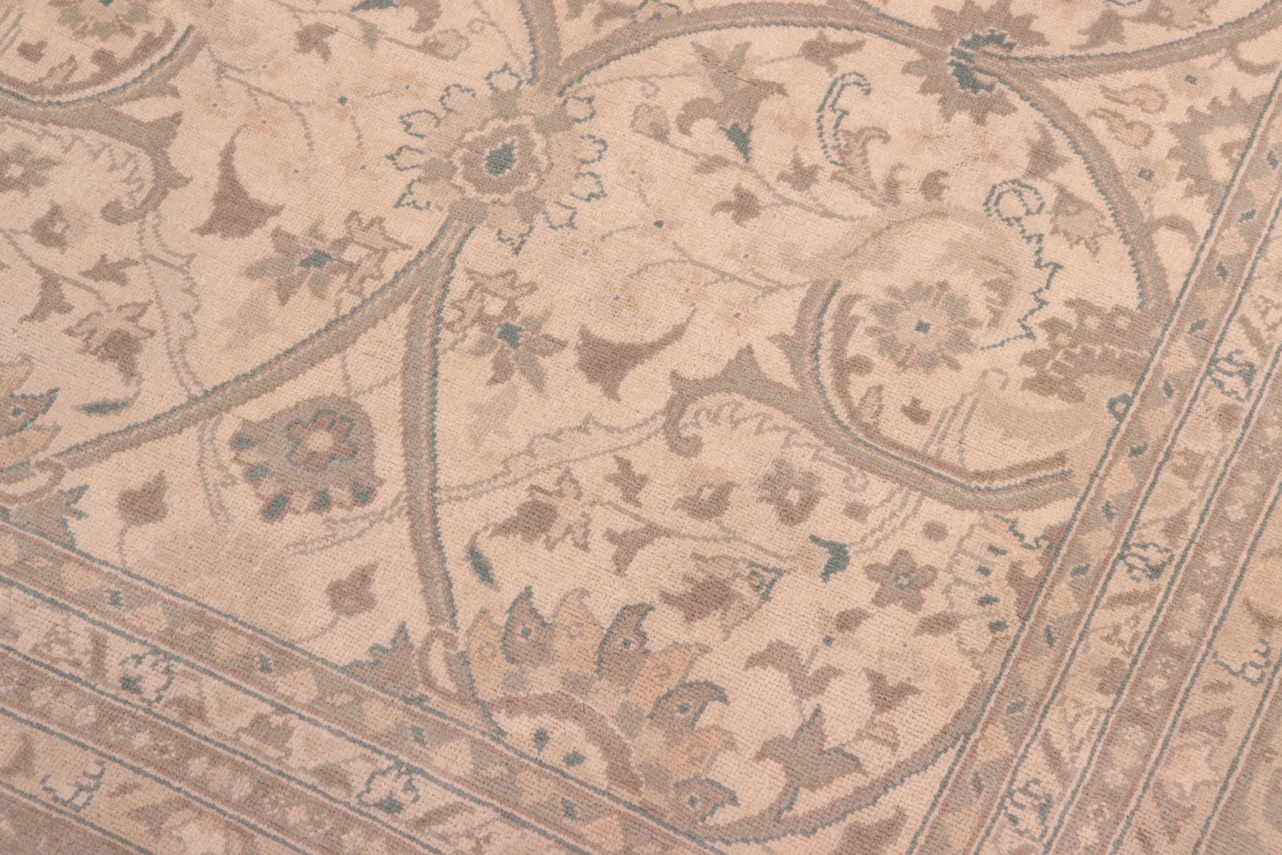 handmade Traditional Kafkaz Beige Green Hand Knotted RECTANGLE 100% WOOL area rug 8x10