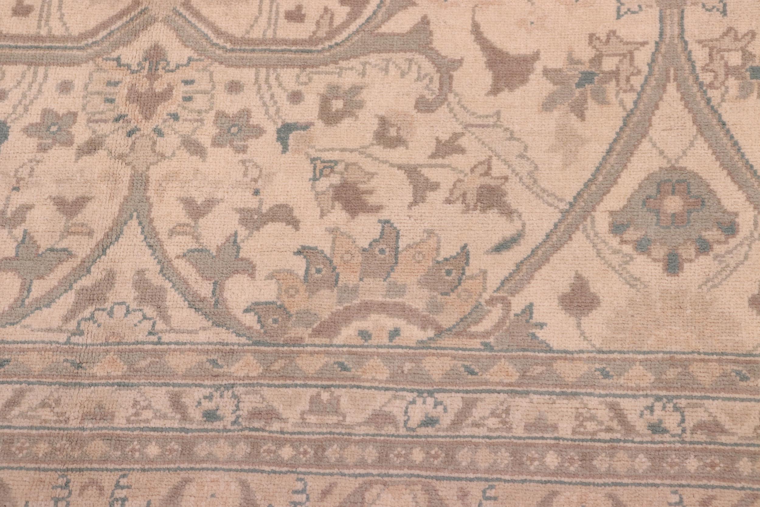 handmade Traditional Kafkaz Beige Green Hand Knotted RECTANGLE 100% WOOL area rug 8x10