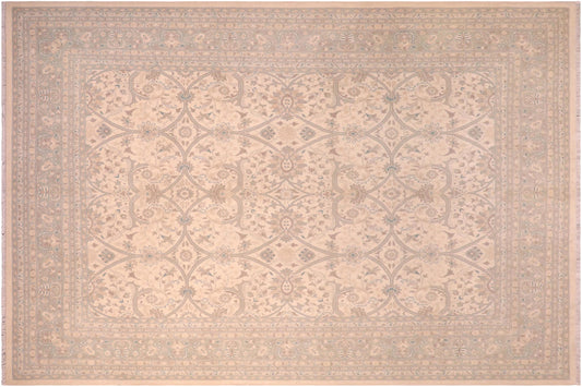 handmade Traditional Kafkaz Beige Green Hand Knotted RECTANGLE 100% WOOL area rug 8x10