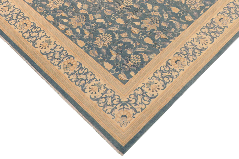 handmade Traditional Kafkaz Gray Tan Hand Knotted RECTANGLE 100% WOOL area rug 8x10