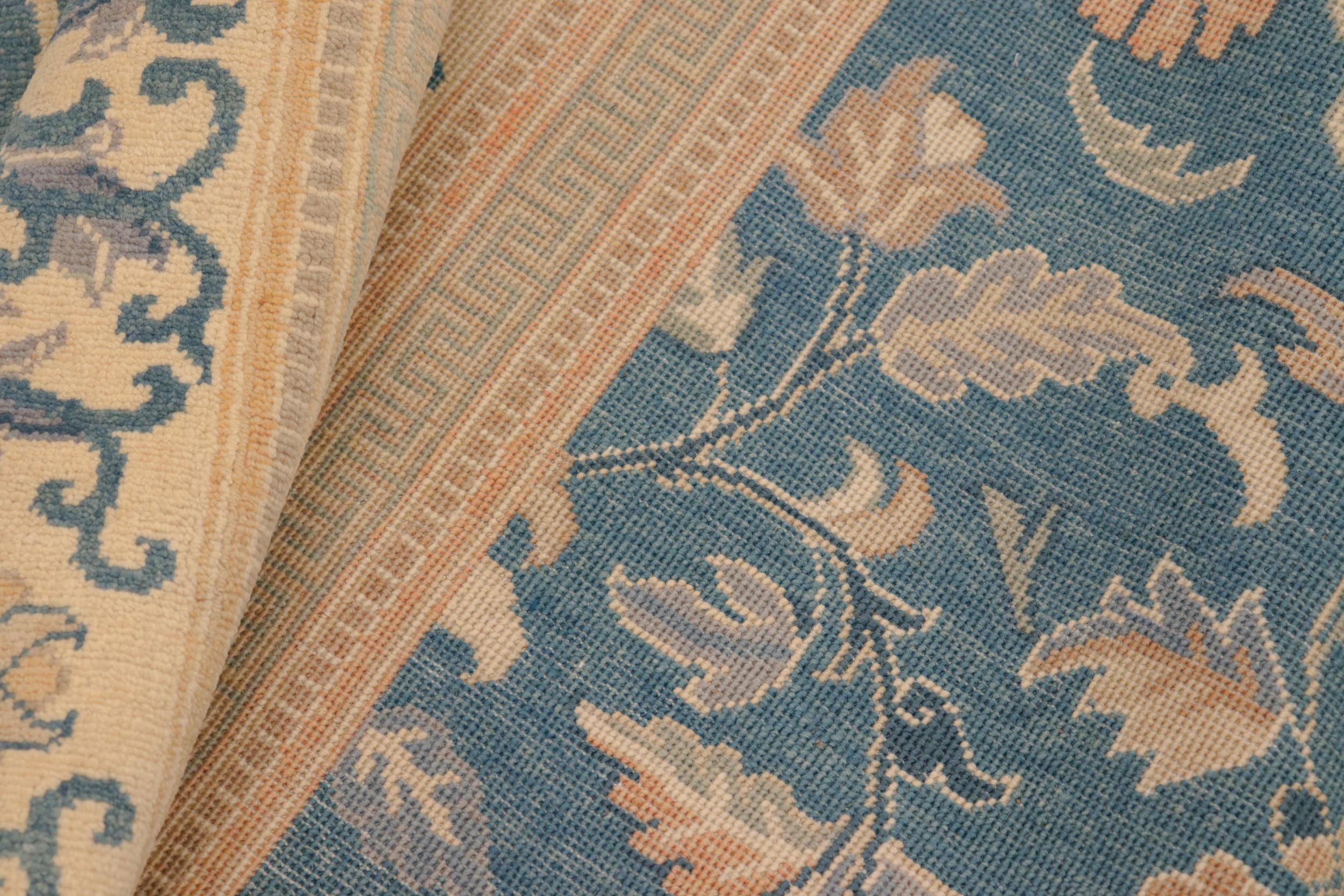 handmade Traditional Kafkaz Gray Tan Hand Knotted RECTANGLE 100% WOOL area rug 8x10