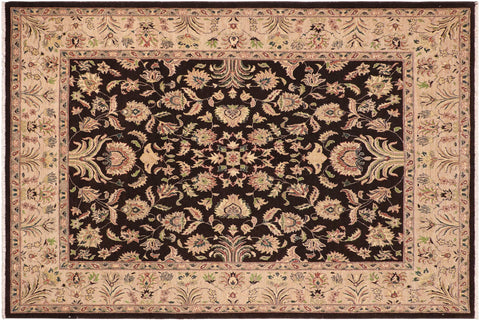 Chic Ziegler Loraine Brown/Tan Hand Knotted Wool Rug - 8'2'' x 9'9''