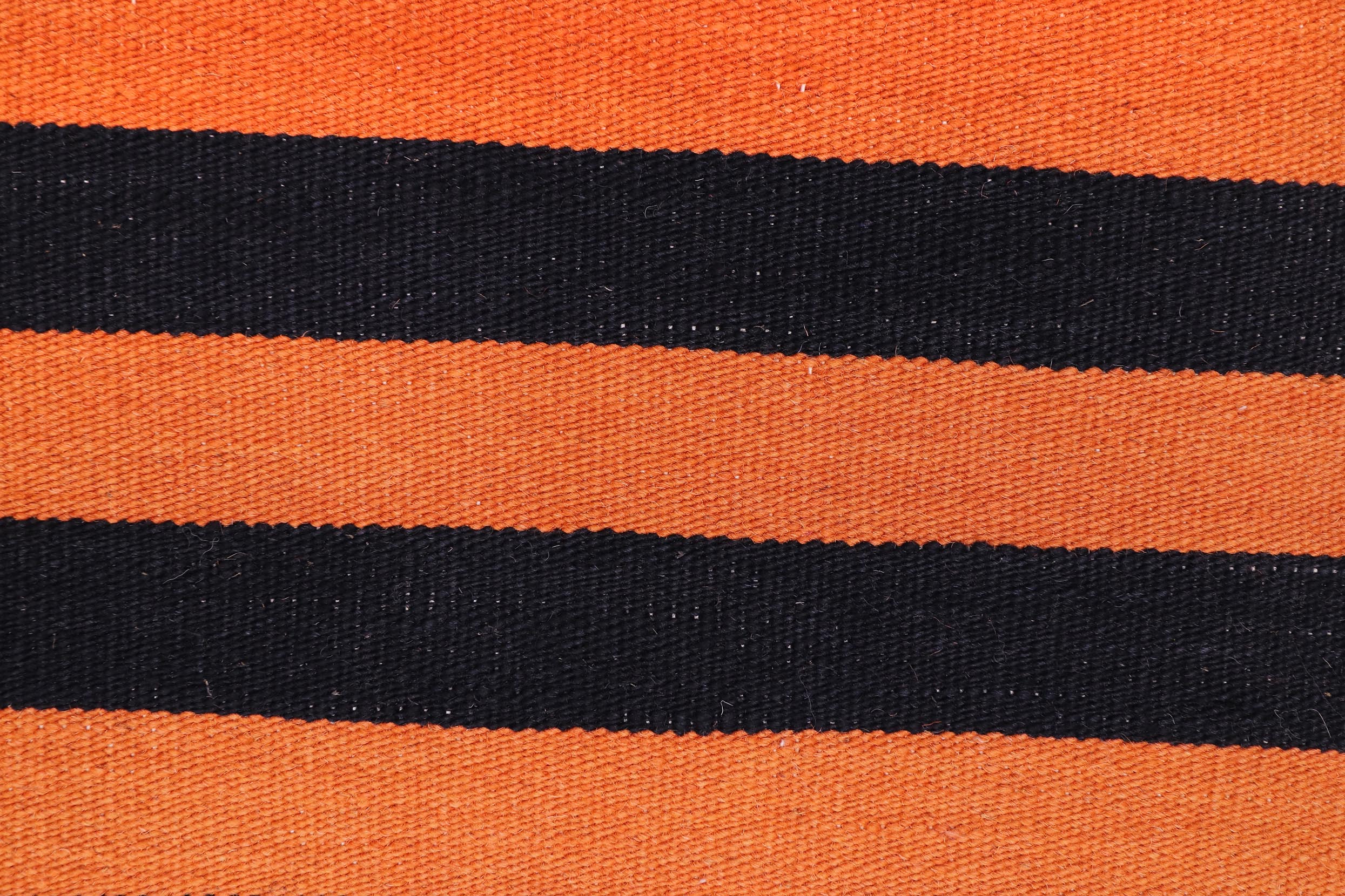 handmade Modern Kilim Rust Black Hand-Woven RECTANGLE 100% WOOL area rug 3x5