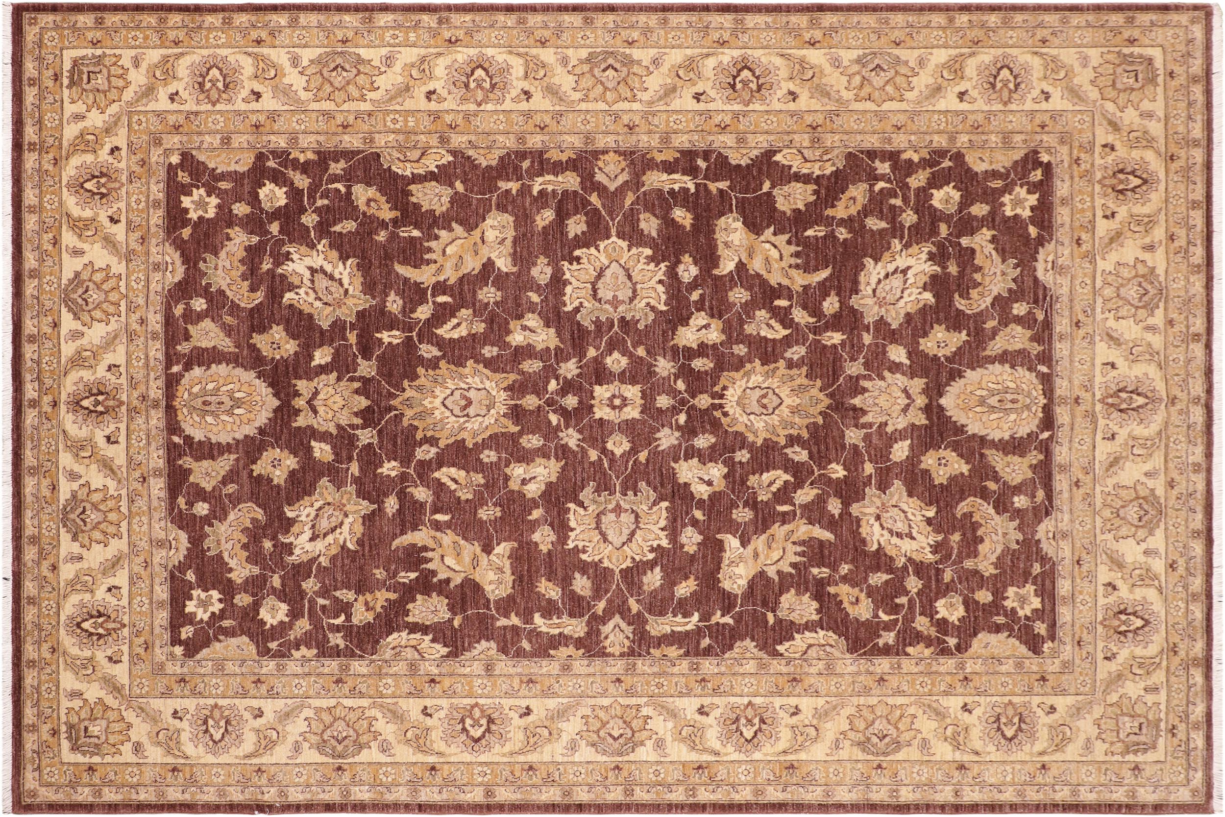 handmade Traditional Kafkaz Brown Beige Hand Knotted RECTANGLE 100% WOOL area rug 8x10