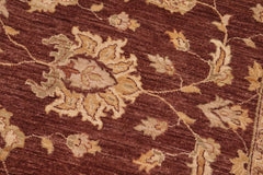 handmade Traditional Kafkaz Brown Beige Hand Knotted RECTANGLE 100% WOOL area rug 8 x 10