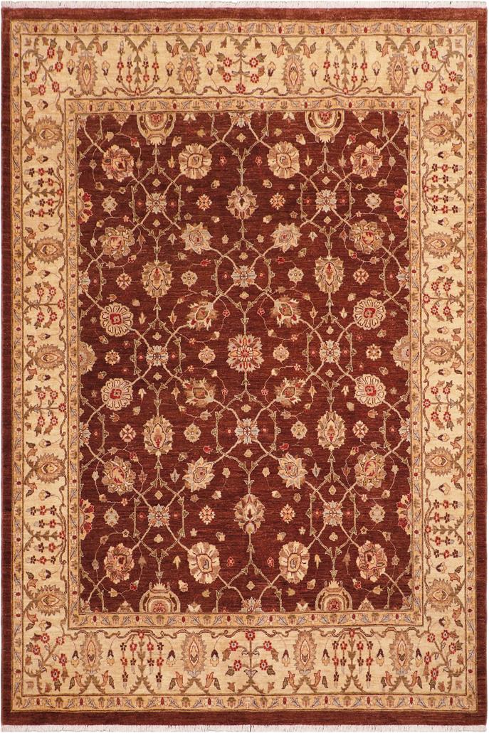 handmade Traditional Kafkaz Brown Beige Hand Knotted RECTANGLE 100% WOOL area rug 8 x 10