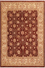 handmade Traditional Kafkaz Brown Beige Hand Knotted RECTANGLE 100% WOOL area rug 8 x 10