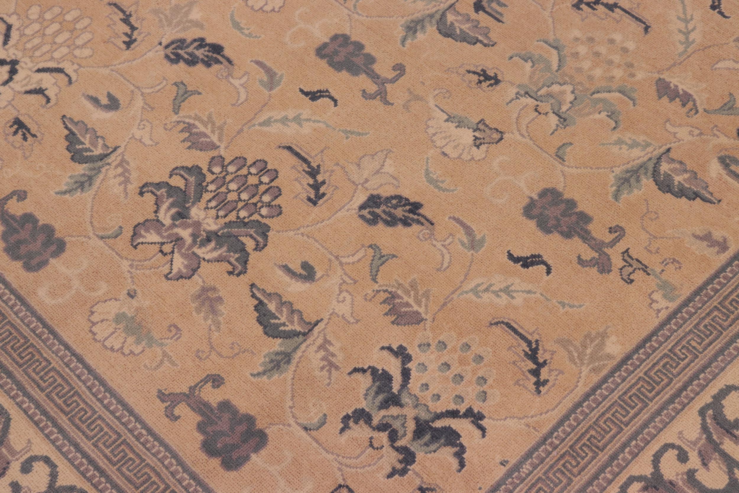 handmade Traditional Kafkaz Tan Beige Hand Knotted RECTANGLE 100% WOOL area rug 8x10