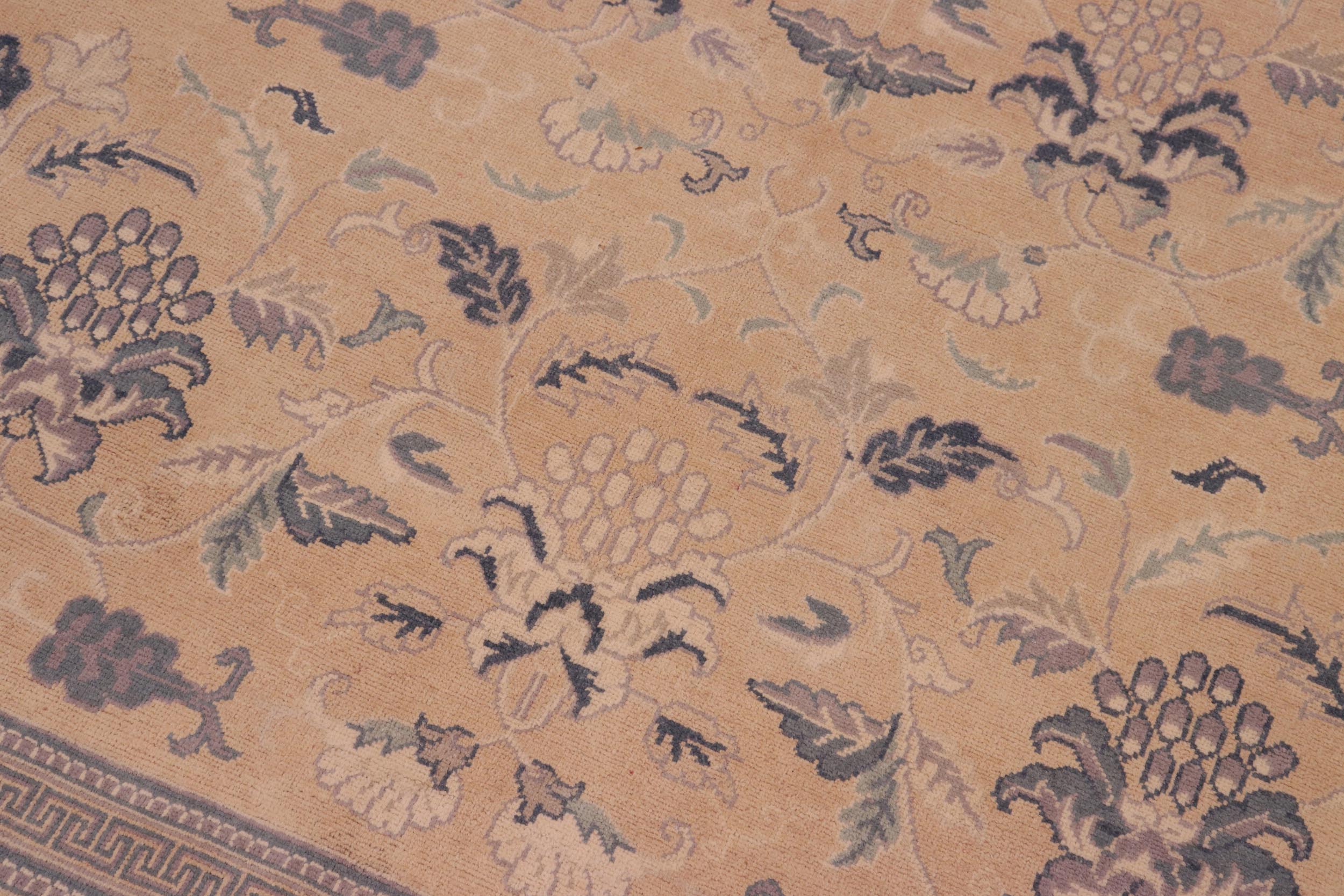 handmade Traditional Kafkaz Tan Beige Hand Knotted RECTANGLE 100% WOOL area rug 8x10