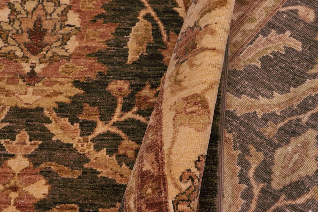 handmade Transitional Kafkaz Charcoal Beige Hand Knotted RECTANGLE 100% WOOL area rug 8 x 10