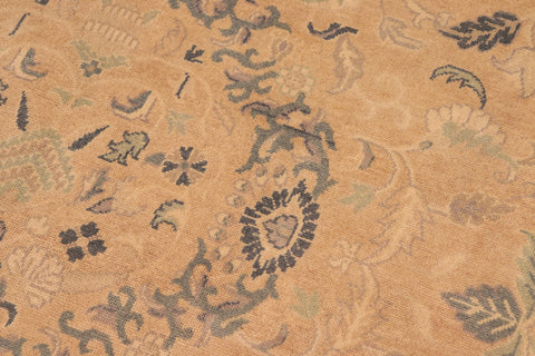 handmade Traditional Kafkaz Orange Beige Hand Knotted RECTANGLE 100% WOOL area rug 8x10