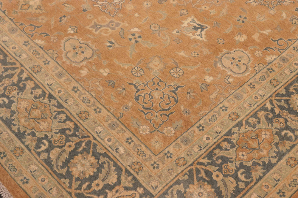 handmade Traditional Kafkaz Lt. Brown Green Hand Knotted RECTANGLE 100% WOOL area rug 8x10
