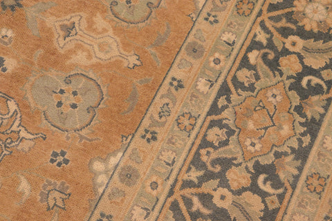 handmade Traditional Kafkaz Lt. Brown Green Hand Knotted RECTANGLE 100% WOOL area rug 8x10