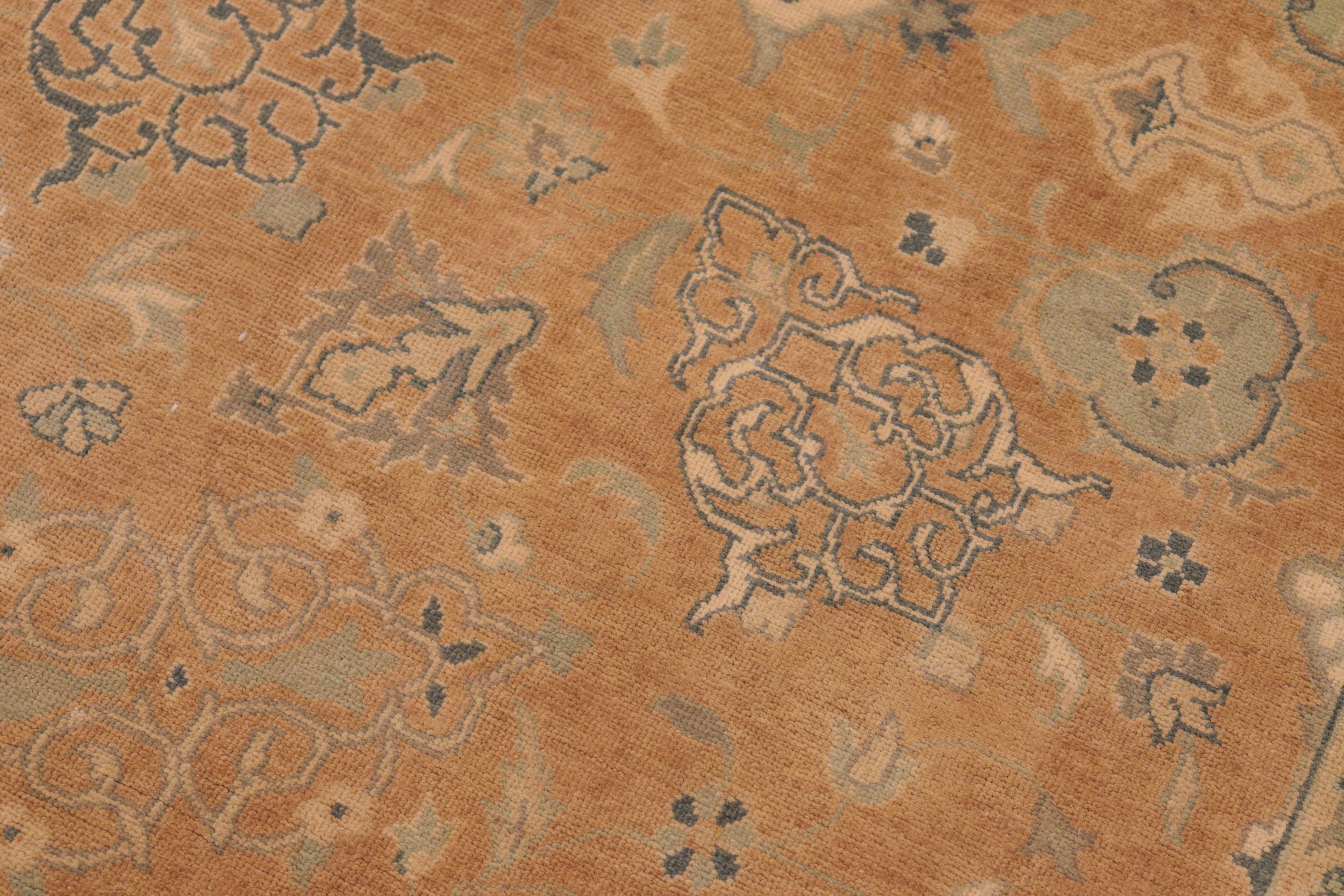 handmade Traditional Kafkaz Lt. Brown Green Hand Knotted RECTANGLE 100% WOOL area rug 8x10