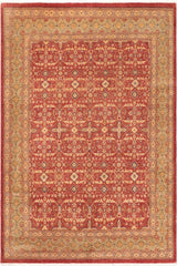 handmade Transitional Kafkaz Red Lt. Green Hand Knotted RECTANGLE 100% WOOL area rug 8 x 10