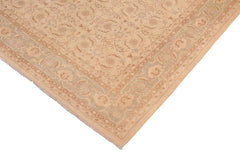 handmade Transitional Kafkaz Beige Green Hand Knotted RECTANGLE 100% WOOL area rug 8 x 10