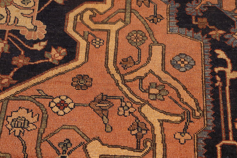 handmade Traditional Antique Rust Rust Hand Knotted RECTANGLE 100% WOOL area rug 8' x 10'