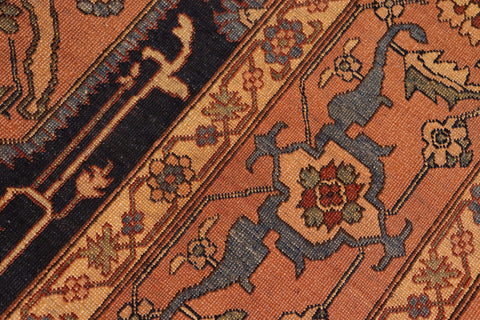 handmade Traditional Antique Rust Rust Hand Knotted RECTANGLE 100% WOOL area rug 8' x 10'